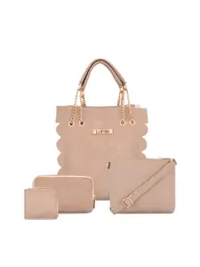 LaFille Set Of 4 Textured Structured Handbags