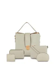 LaFille Set of 5 PU Structured Handbags