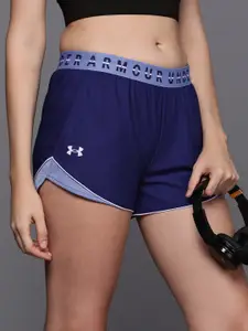 UNDER ARMOUR Women Loose Fit Play Up Colorblock Sports Shorts