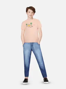 Gini and Jony Boys Graphic Printed Cotton T-shirt