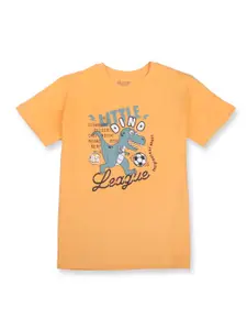 Gini and Jony Boys Graphic Printed Cotton T-shirt