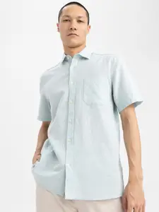 DeFacto Opaque Cotton Linen Casual Shirt