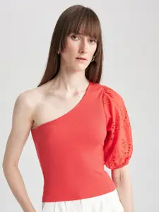 DeFacto One Shoulder Extended Sleeves Top