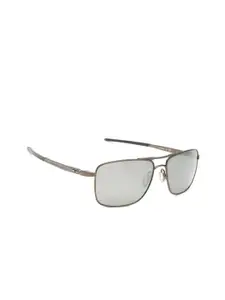 OAKLEY Men Polarised & Mirrored Rectangle Sunglasses 0OO603860380657