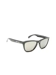 OAKLEY Men UV Protected Grey Lens Square Sunglasses - 0OO90139013C455