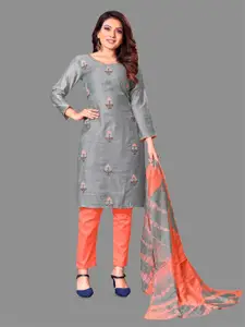 APNISHA Sequinned Embroidered Unstitched Dress Material