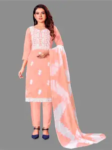 APNISHA Embroidered Unstitched Dress Material