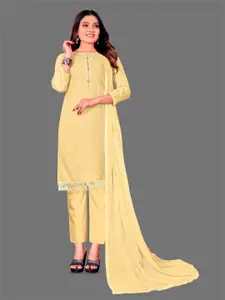 APNISHA Embellished Sequined Unstitched Dress Material