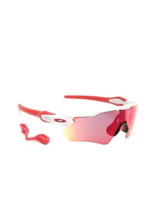 OAKLEY Men UV Protected Red Lens Rectangle Sunglasses - 0OO920892080538