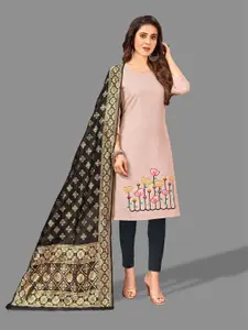 APNISHA Embroidered Pure Cotton Unstitched Dress Material