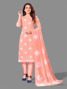 APNISHA Embroidered Unstitched Dress Material