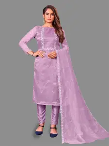 APNISHA Floral Embroidered Unstitched Dress Material