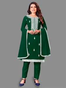 APNISHA Ethnic Motifs Embroidered Unstitched Dress Material