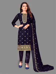 APNISHA Ethnic Motifs Embroidered Unstitched Dress Material