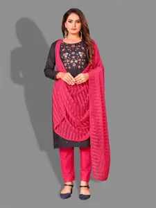 APNISHA Embroidered Unstitched Dress Material