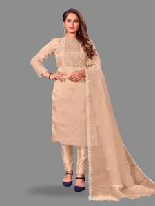 APNISHA Embroidered Unstitched Dress Material