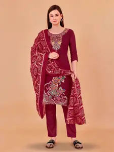 APNISHA Woven Designed Gotta Patti Unstitched Dress Material
