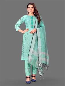 APNISHA Embroidered Unstitched Dress Material