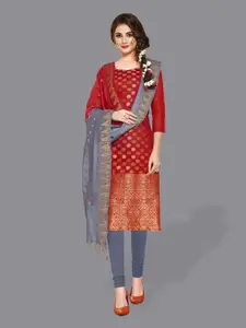 APNISHA Woven Design Pure Cotton Unstitched Dress Material