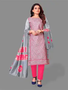 APNISHA Embroidered Unstitched Dress Material