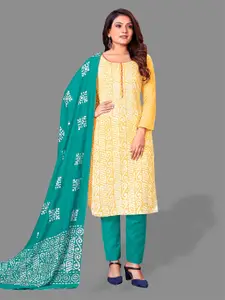 APNISHA Ethnic Motifs Printed Unstitched Dress Material