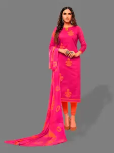 APNISHA Embroidered Unstitched Dress Material