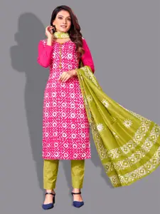 APNISHA Floral Printed Unstitched Dress Material