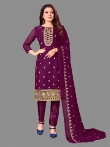 APNISHA Embroidered Unstitched Dress Material