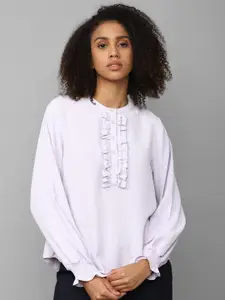 Allen Solly Woman Ruffled Opaque Casual Shirt