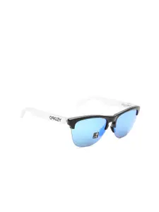 OAKLEY Men UV Protected Blue Lens Round Sunglasses - 0OO937493740263