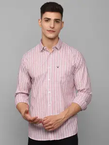 Allen Solly Vertical Striped Slim Fit  Pure Cotton Casual Shirt