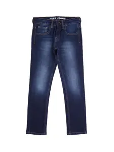 Pepe Jeans Boys Slim Fit Clean Look Heavy Fade Stretchable Jeans