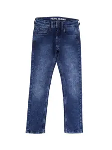 Pepe Jeans Boys Slim Fit Clean Look Light Fade Stretchable Jeans