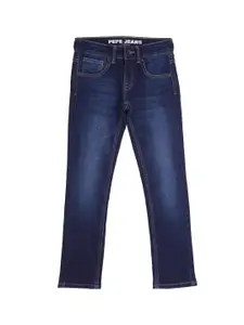 Pepe Jeans Boys Slim Fit Clean Look Light Fade Stretchable Jeans