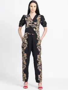 SHAYE Printed Top With Trouser