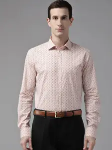 Park Avenue Slim Fit Printed Pure Cotton Formal Shirt