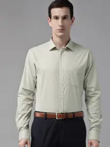 Park Avenue Slim Fit Printed Pure Cotton Formal Shirt