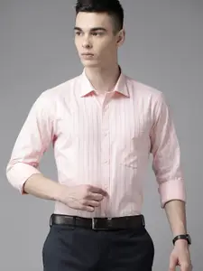 Park Avenue Men Slim Fit Pure Cotton Striped Formal Shirt