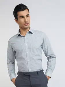 Raymond Pure Cotton Slim Fit Printed Formal Shirt