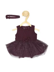 Allen Solly Junior Infant Girls Ruffled Fit & Flare Dress With Headband
