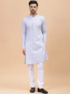 See Designs Embroidered Regular Pure Cotton Kurta with Pyjamas