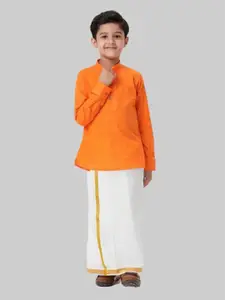 Ramraj Boys Cotton Kurta with Dhoti