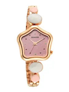 Sonata Women Utsav Ladies 2022 Embellished Dial Analogue Watch NR8185WM01