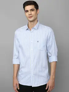 Allen Solly Vertical Striped Slim Fit Pure Cotton Casual Shirt