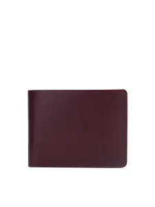 Roadster Burgundy Men Leather Two Fold Wallet