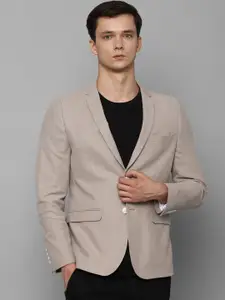 Louis Philippe Sport Textured Single-Breasted Pure Cotton Slim Fit Blazers