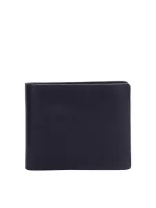 Mast & Harbour Men Black Leather Two Fold Wallet