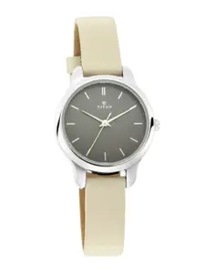 Titan Women Leather Straps Analogue Watch NR2481SL11
