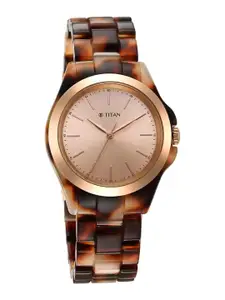 Titan Women purple acetate Straps Digital Watch 95205KP01