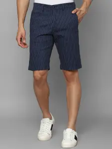 Allen Solly Men Striped Slim Fit Pure Cotton Chino Shorts